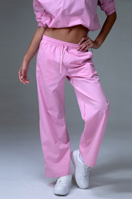 MFD High Waisted Drawstring Side Pocket Ruched Joggers