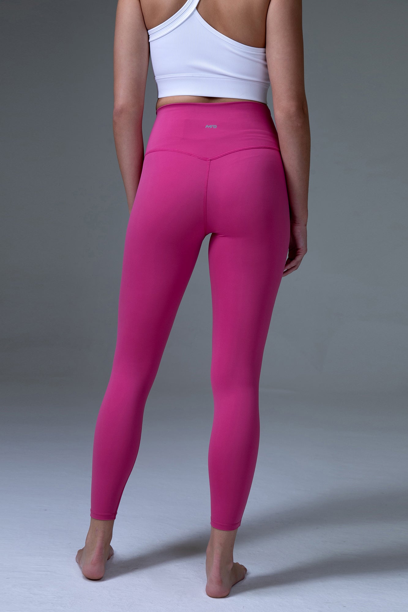MFD Pull On High Waisted Solid Yoga 7/8 Leggings