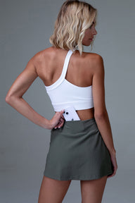 MFD Mid Rise 2-in-1 Side Pocket Mini Tennis Skirt