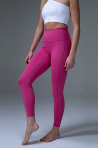 MFD Pull On High Waisted Solid Yoga 7/8 Leggings