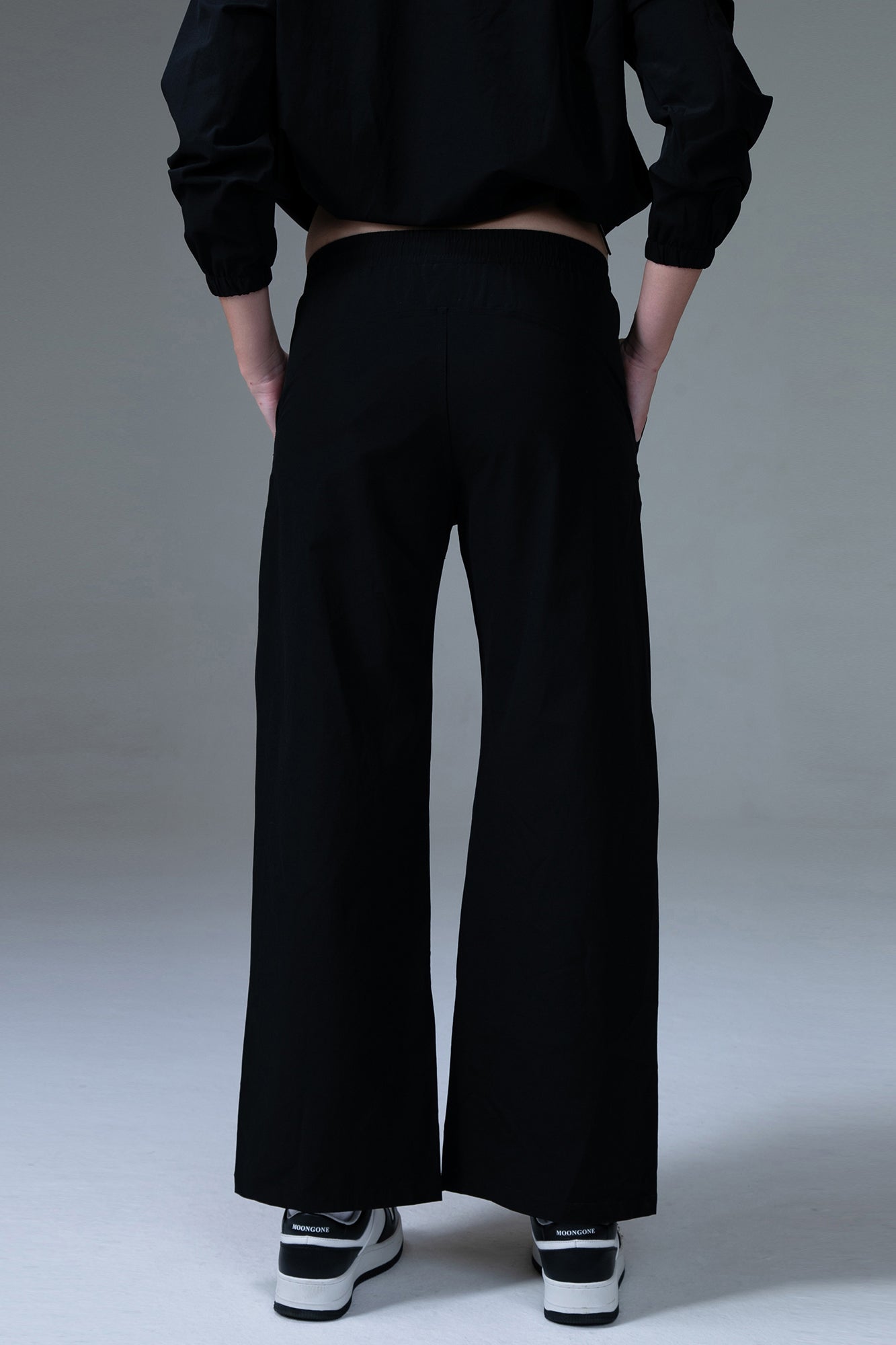 MFD High Waisted Drawstring Side Pocket Ruched Joggers