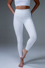 MFD Pull On High Waisted Solid Yoga 7/8 Leggings