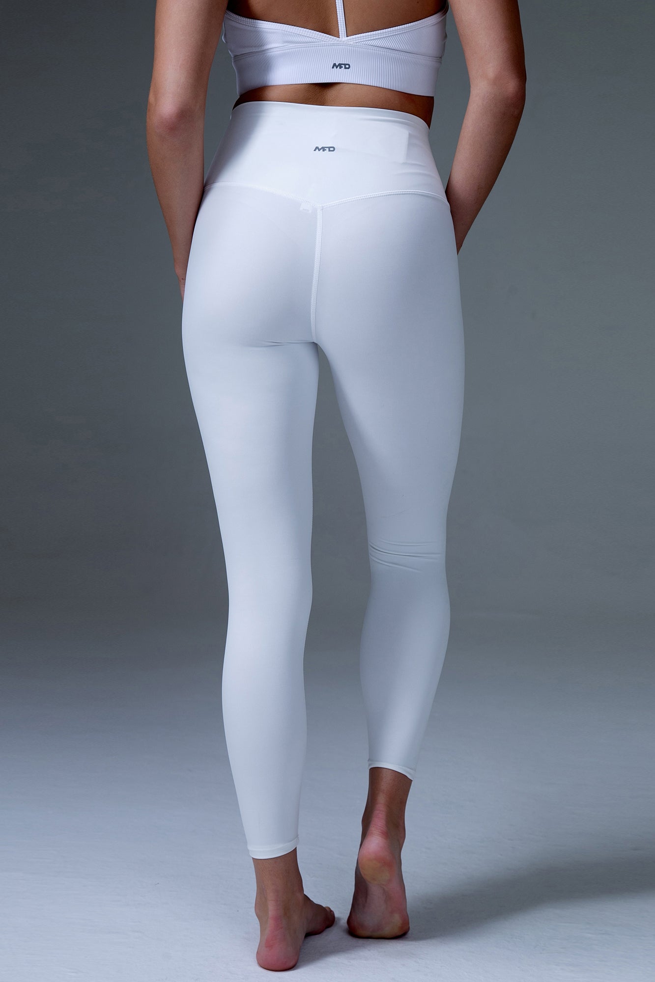 MFD Pull On High Waisted Solid Yoga 7/8 Leggings