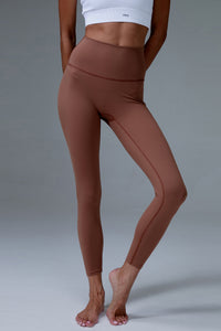 MFD Pull On High Waisted Solid Yoga 7/8 Leggings