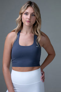 MFD Airy Halter Backless Ruched Yoga Cami Top